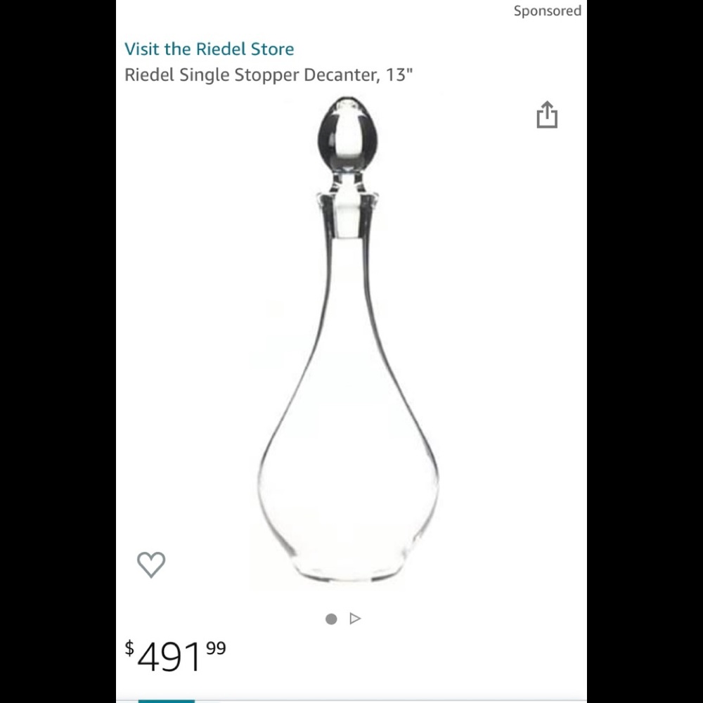 RIEDEL SINGLE DECANTER STOPPER